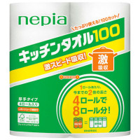 Кухонные бумажные полотенца 100 отрезков NEPIA 