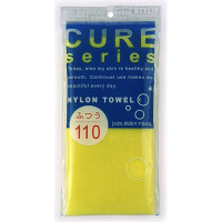 Мочалка для тела средней жёсткости, OHE CURE series 110 см. (жёлтая)