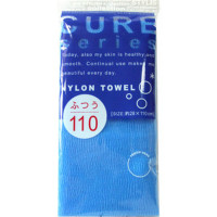 Мочалка для тела жесткая, OHE CURE series 110 см. (синяя)