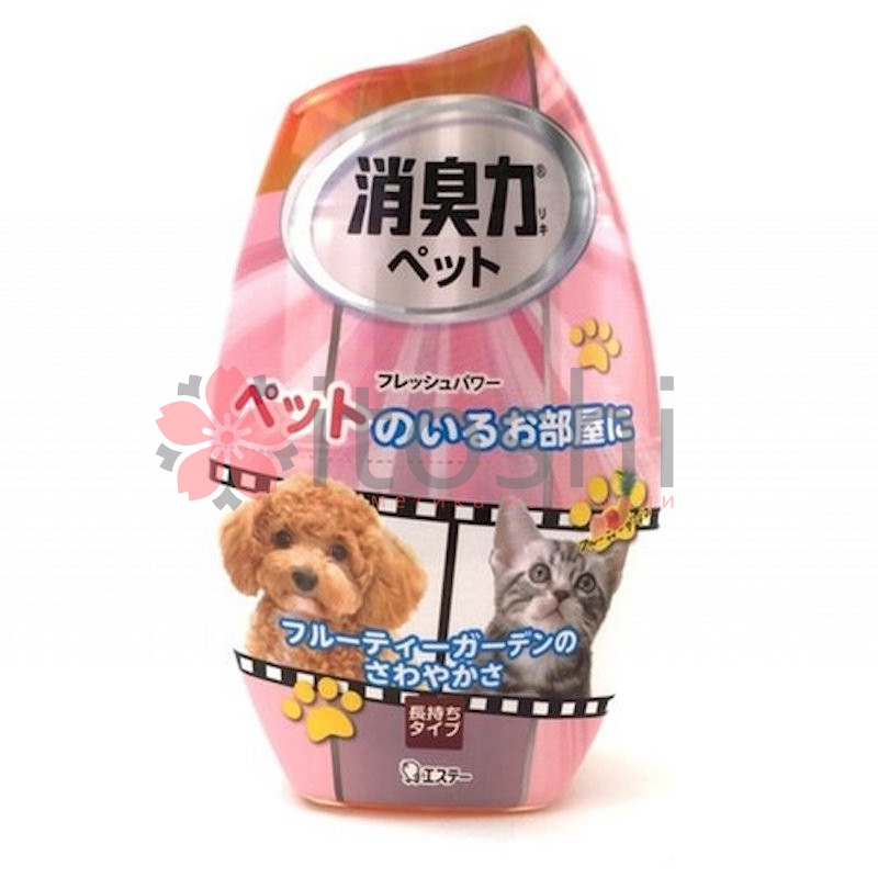 Жидкий дезодорант – ароматизатор для комнат против запаха домашних животных c ароматом фруктового сада ST Shoushuuriki