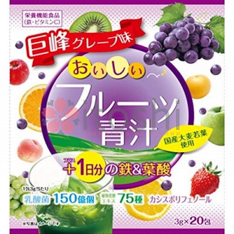 Концентрат для приготовления безалкогольных напитков Yuwa "Аодзиру с фруктами" (виноград, клубника)  