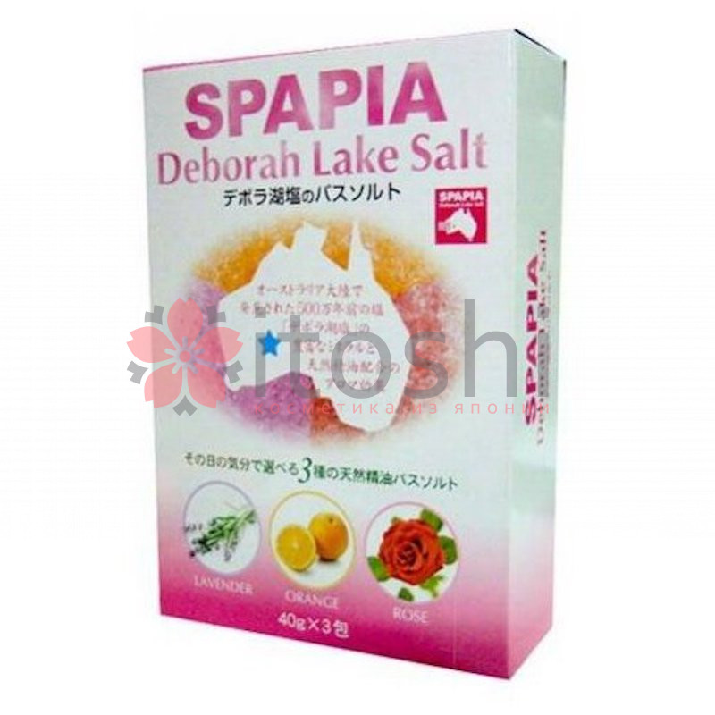 Соль для ванны со спа-эффектом и ароматами лаванды, апельсина и розы Fuso Kagaku Spapia