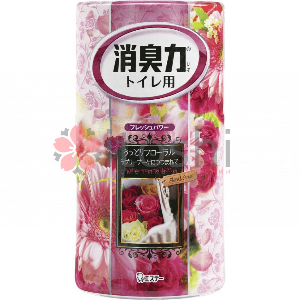 Жидкий дезодорант – ароматизатор для туалета c ароматом розовых цветов ST Shoushuuriki