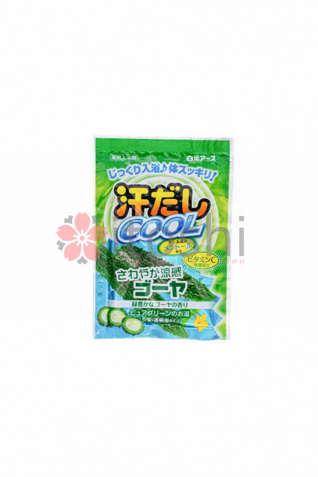 Освежающая соль для ванны с витамином С, Hakugen Earth Asedashi COOL