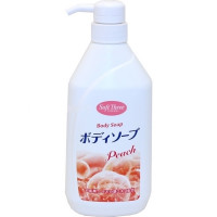 Интенсивно увлажняющий гель для душа с экстрактом персика, Mitsuei Soft Three