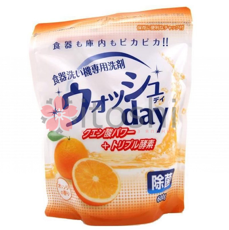 Средство для мытья посуды в посудомоечной машине Nihon Detergent (порошковое, с ароматом апельсина)