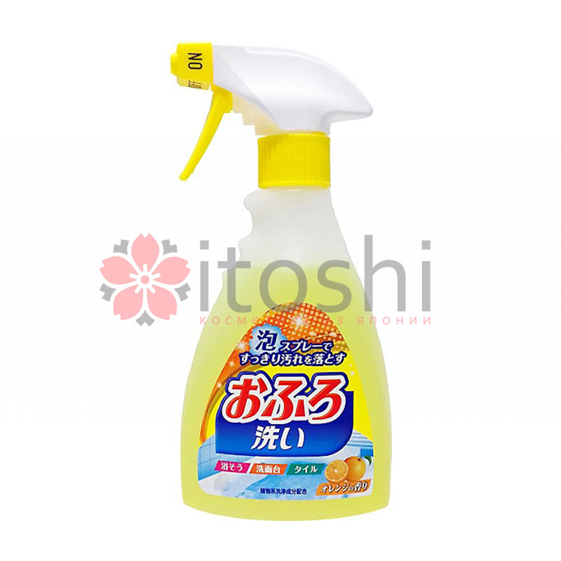 Чистящая спрей-пена для ванны Nihon Detergent (с антибактериальным эффектом и апельсиновым маслом)