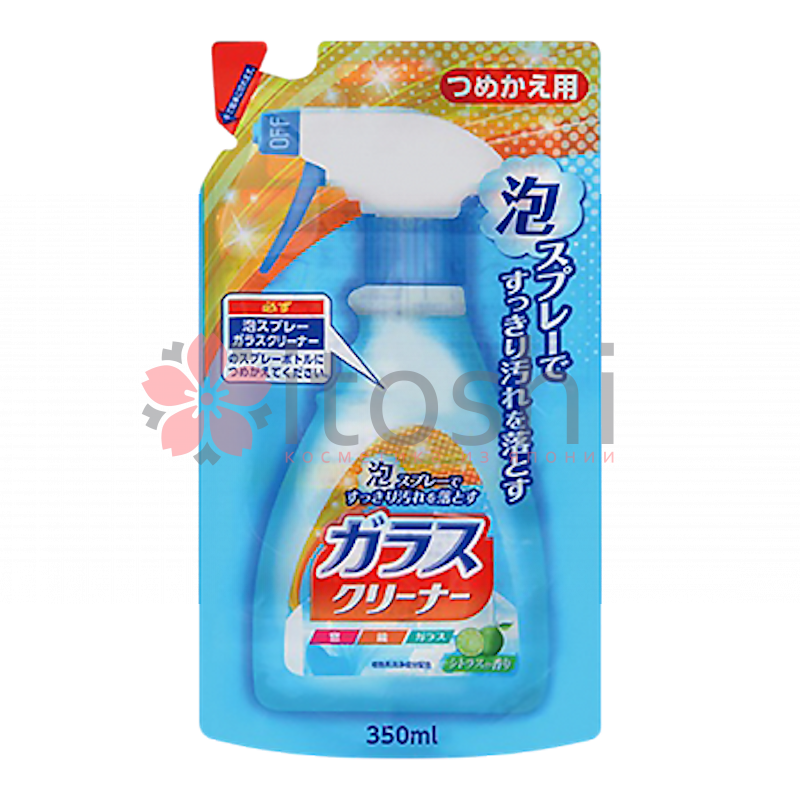 Спрей-пена для мытья стекол Nihon Detergent (запасной блок)