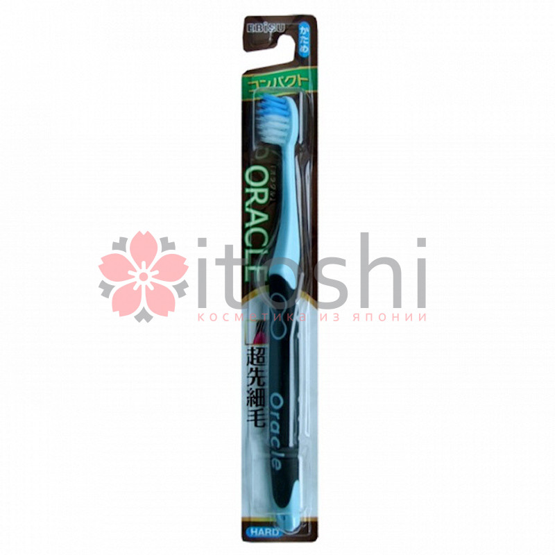 Зубная щетка Зубная щетка EBISU(с компактной чистящей головкой, прорезиненной ручкой и комбинированным ворсом. Мягкая)