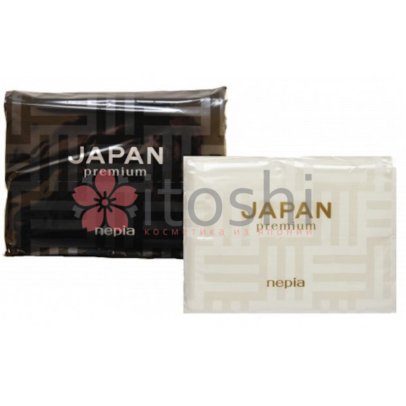 Бумажные двухслойные носовые платки NEPIA JAPAN premium 