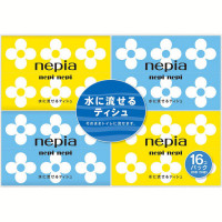 Бумажные двухслойные носовые платки (водорастворимые) NEPIA nepi nepi 