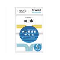 Бумажные двухслойные носовые платки (водорастворимые) NEPIA Premium Soft 